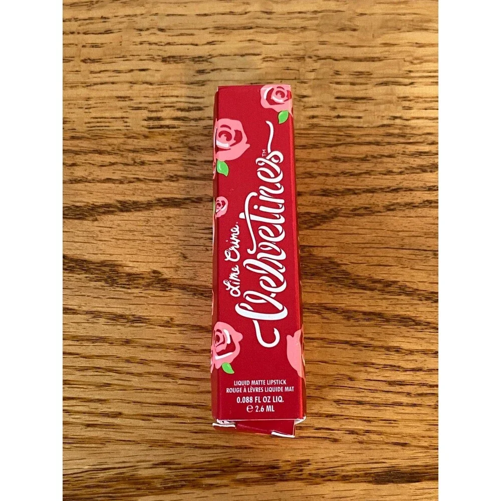 Lime Crime Velvetines RED ROSE Liquid Matte Lipstick FULL SIZE  NEW Boxed Rare